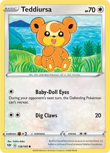 Teddiursa (138/189) (SWSH03)