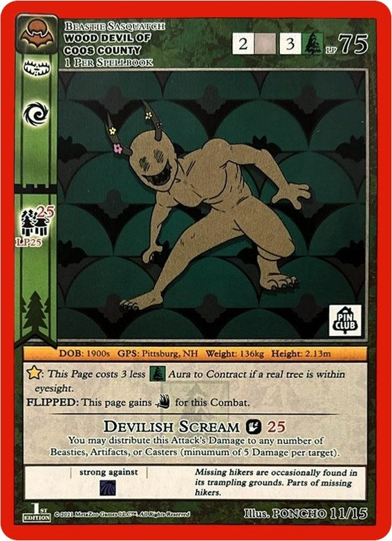 Wood Devil of Coos Country (Pin Club Nightfall Mystery Collection 1st Edition) (11) (MISC) - MetaZoo Single