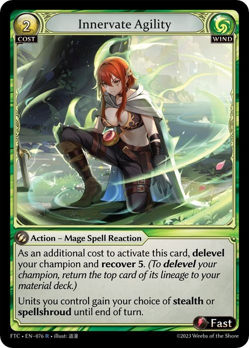 Innervate Agility (76) (FTC) - Grand Archive TCG Single