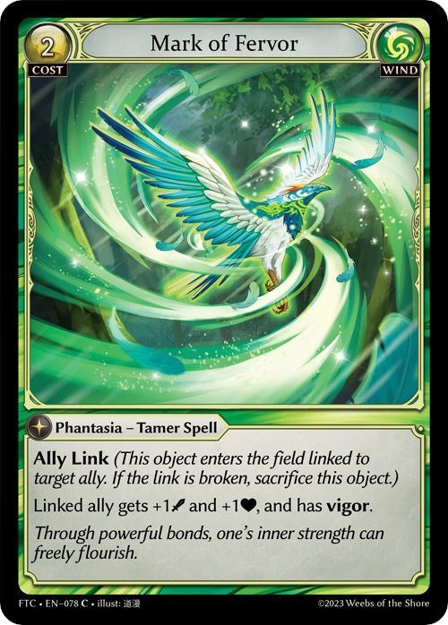 Mark of Fervor (78) (FTC) - Grand Archive TCG Single