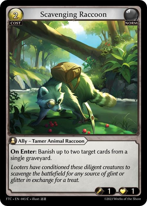 Scavenging Raccoon (45) (FTC) - Grand Archive TCG Single