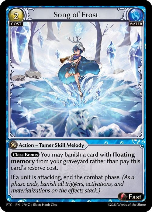 Song of Frost (70) (FTC) - Grand Archive TCG Single