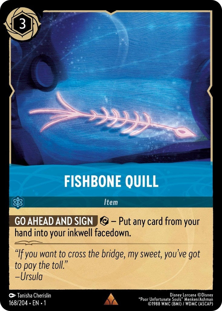 Fishbone Quill (168) (1) - Disney Lorcana Single