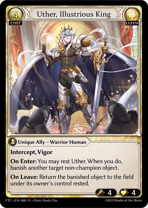 Uther Illustrious King (88) (FTC) - Grand Archive TCG Single