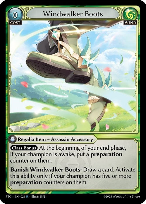 Windwalker Boots (21) (FTC) - Grand Archive TCG Single