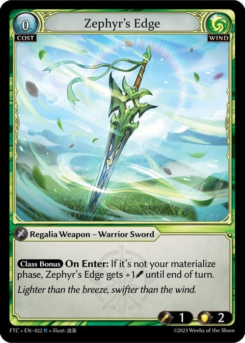 Zephyr’s Edge (22) (FTC) - Grand Archive TCG Single
