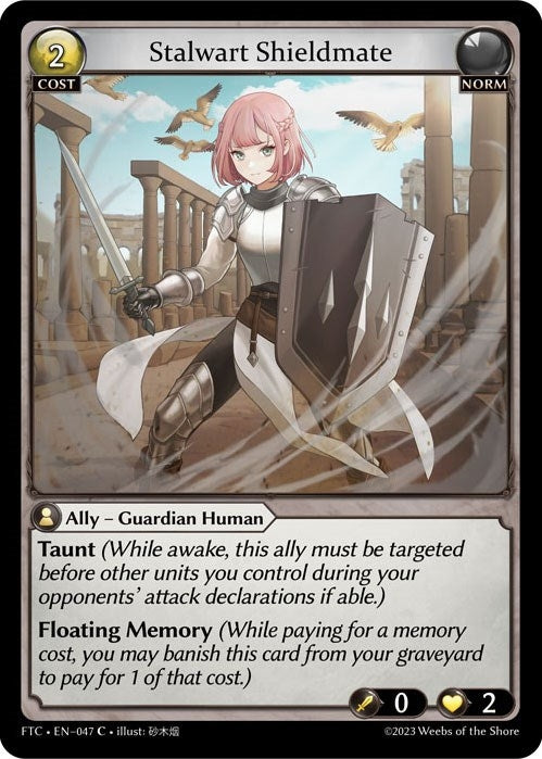 Stalwart Shieldmate (47) (FTC) - Grand Archive TCG Single