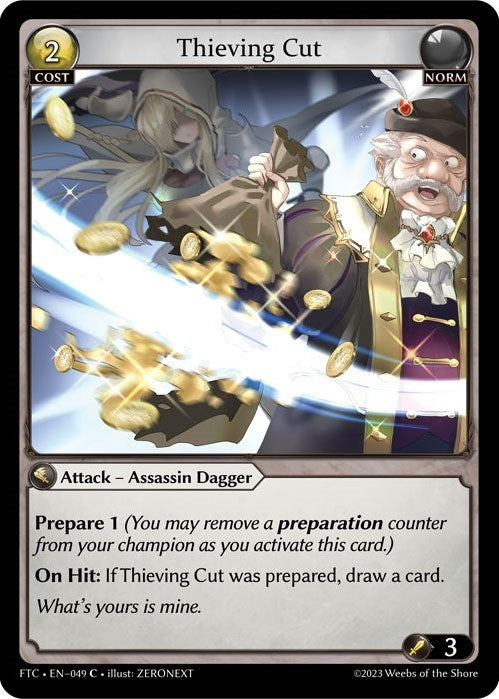 Thieving Cut (49) (FTC) - Grand Archive TCG Single