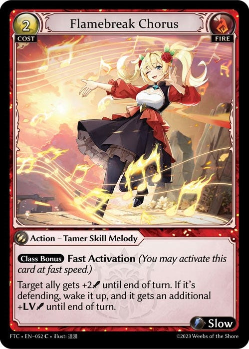 Flamebreak Chorus (52) (FTC) - Grand Archive TCG Single