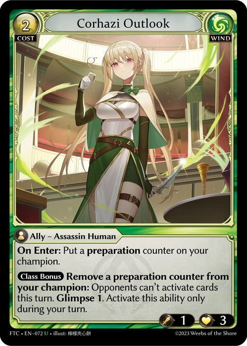 Corhazi Outlook (72) (FTC) - Grand Archive TCG Single