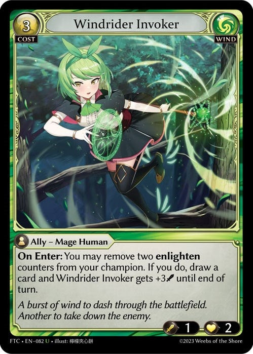 Windrider Invoker (82) (FTC) - Grand Archive TCG Single
