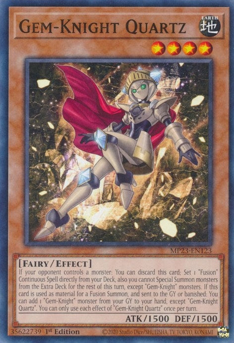 Gem-Knight Quartz (23123) (MP23) - YuGiOh Single