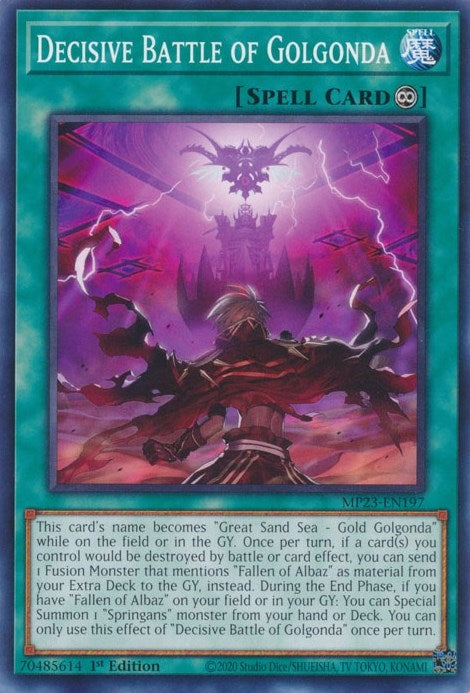 Decisive Battle of Golgonda (23197) (MP23) - YuGiOh Single