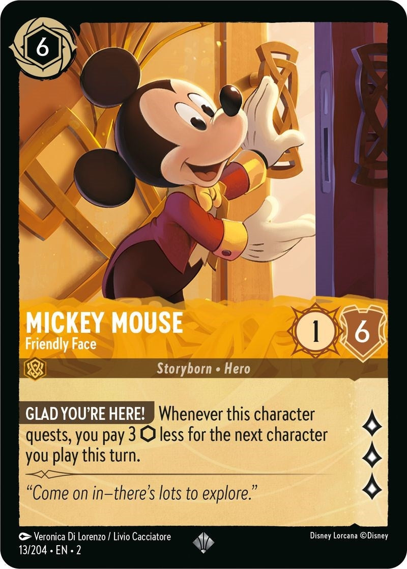 Mickey Mouse - Friendly Face (13) (2) - Disney Lorcana Single