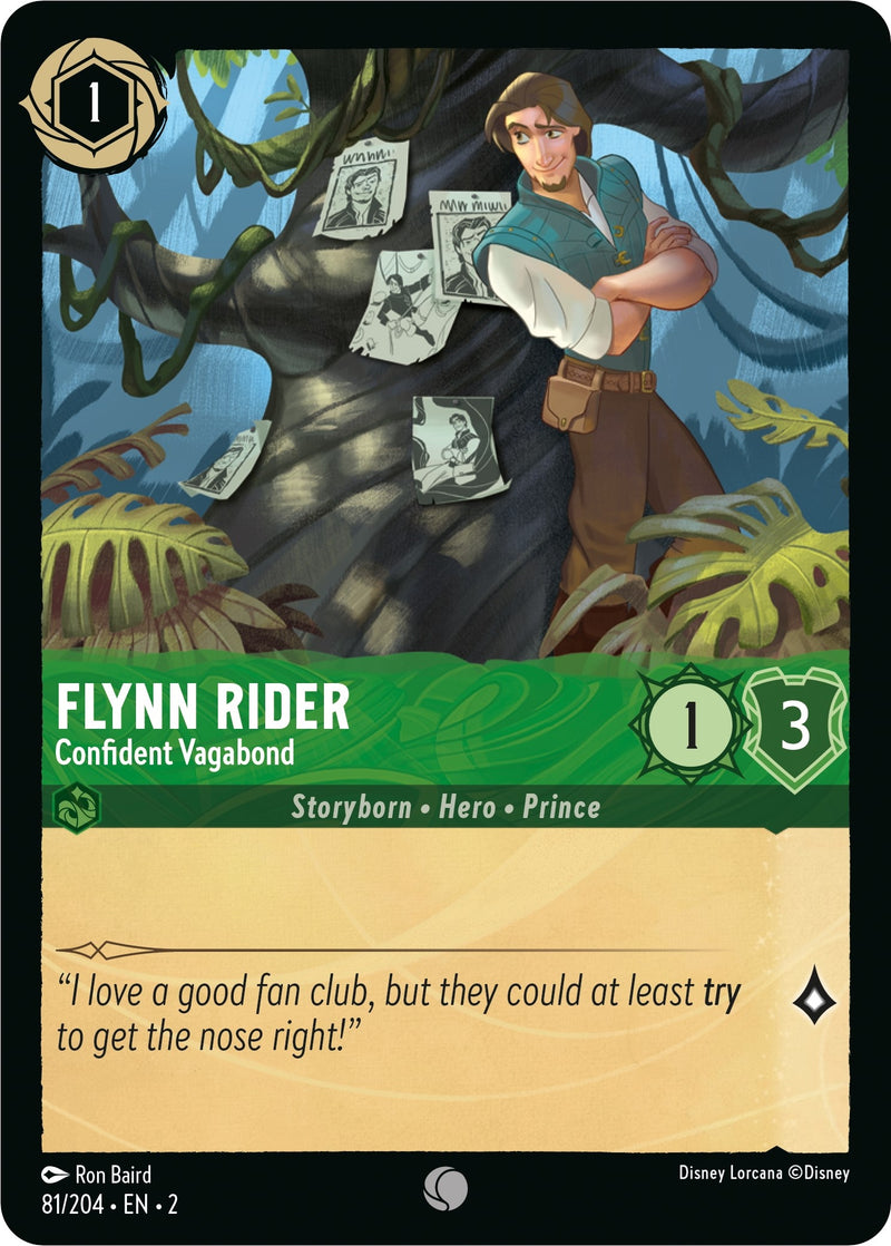 Flynn Rider - Confident Vagabond (81) (2) - Disney Lorcana Single