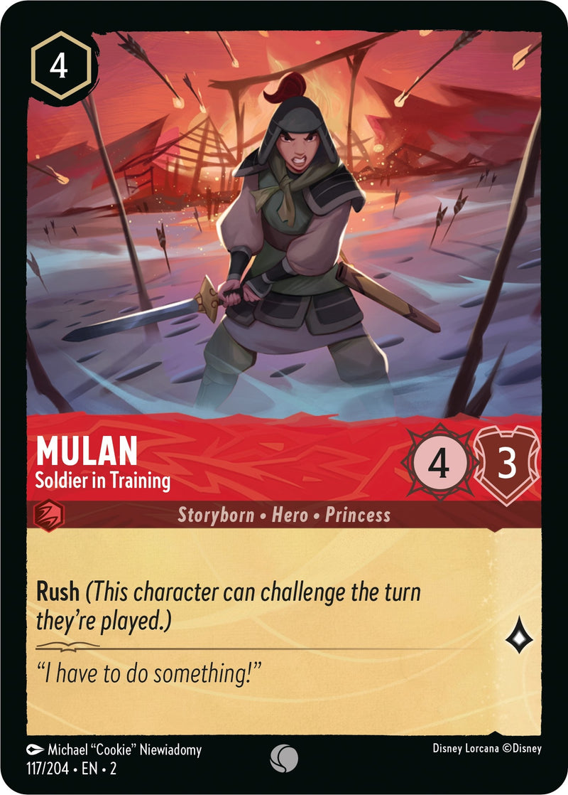 Mulan - Soldier in Training (117) (2) - Disney Lorcana Single