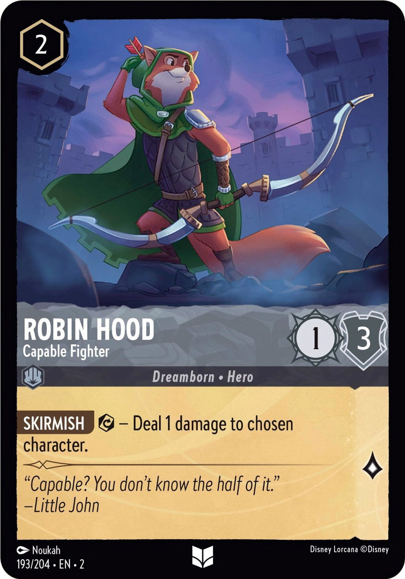 Robin Hood - Capable Fighter (193) (2) - Disney Lorcana Single