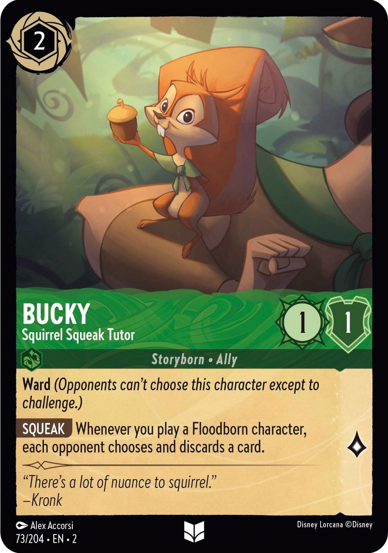 Bucky - Squirrel Squeak Tutor (73) (2) - Disney Lorcana Single