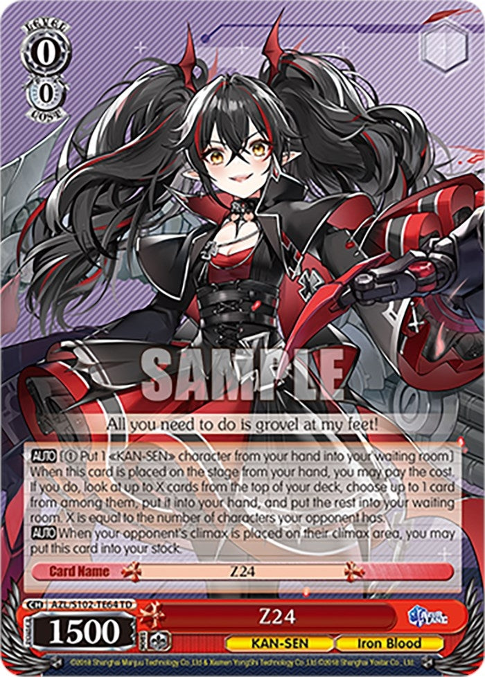 Z24 (10264) - Weiss Schwarz Single