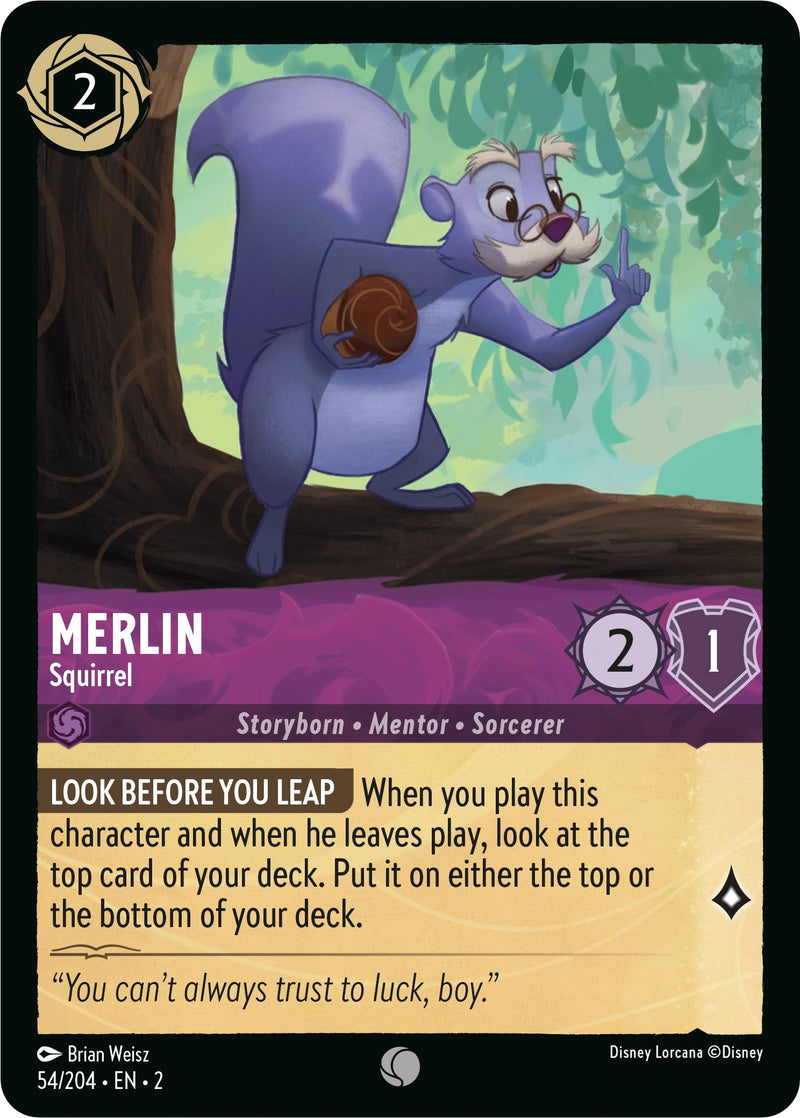 Merlin - Squirrel (54) (2) - Disney Lorcana Single
