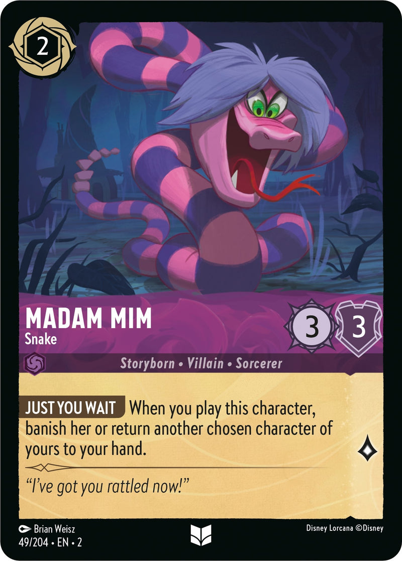Madam Mim - Snake (49) (2) - Disney Lorcana Single