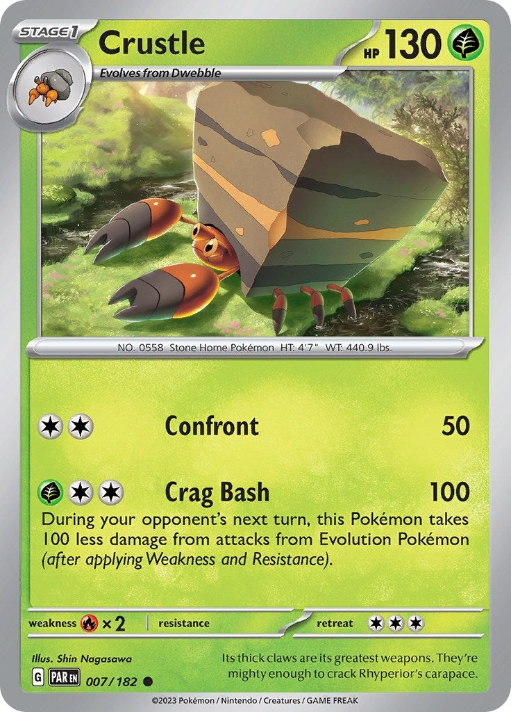 Crustle - 007/182 (7) (PAR) - Pokemon Single