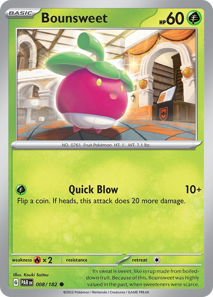 Bounsweet (8) (PAR) - Pokemon Single
