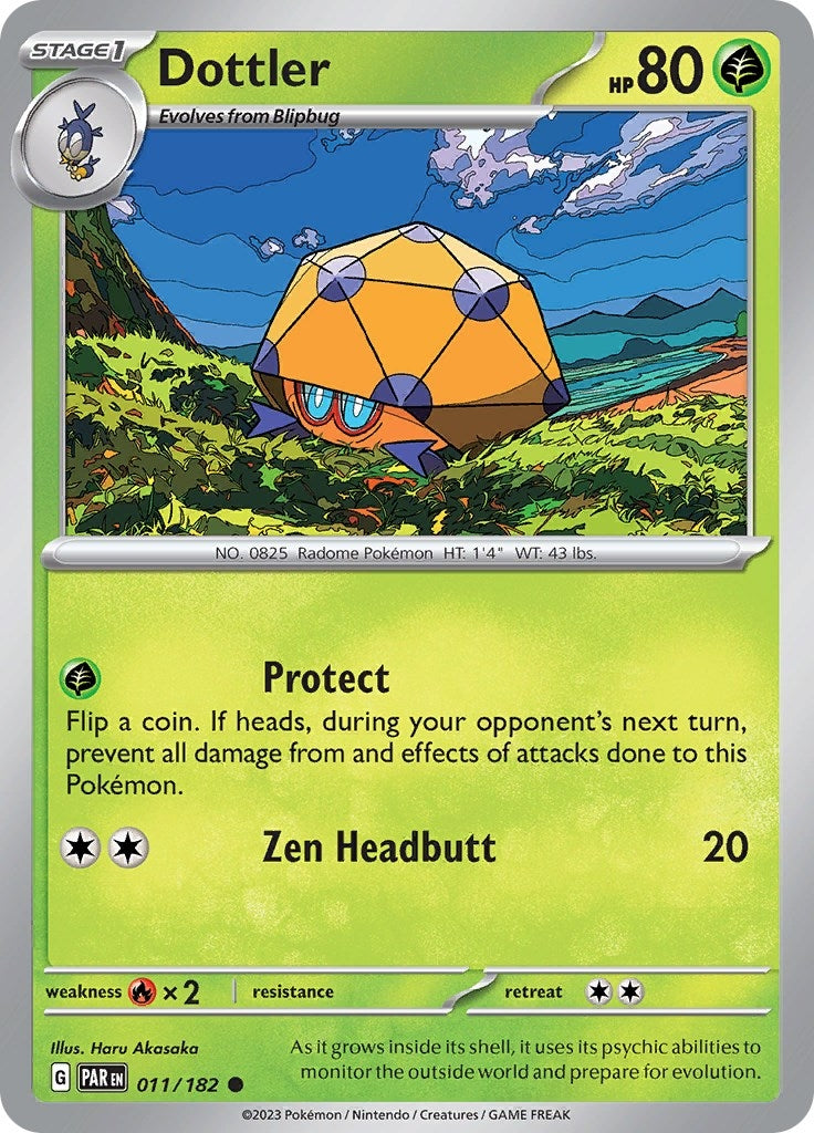 Dottler - 011/182 (11) (PAR) - Pokemon Single