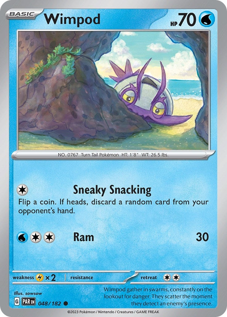 Wimpod - 048/182 (48) (PAR) - Pokemon Single