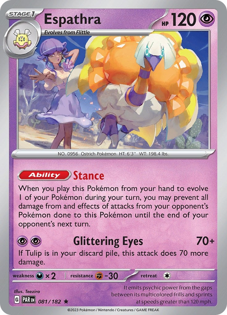 Espathra - 081/182 (81) (PAR) - Pokemon Single