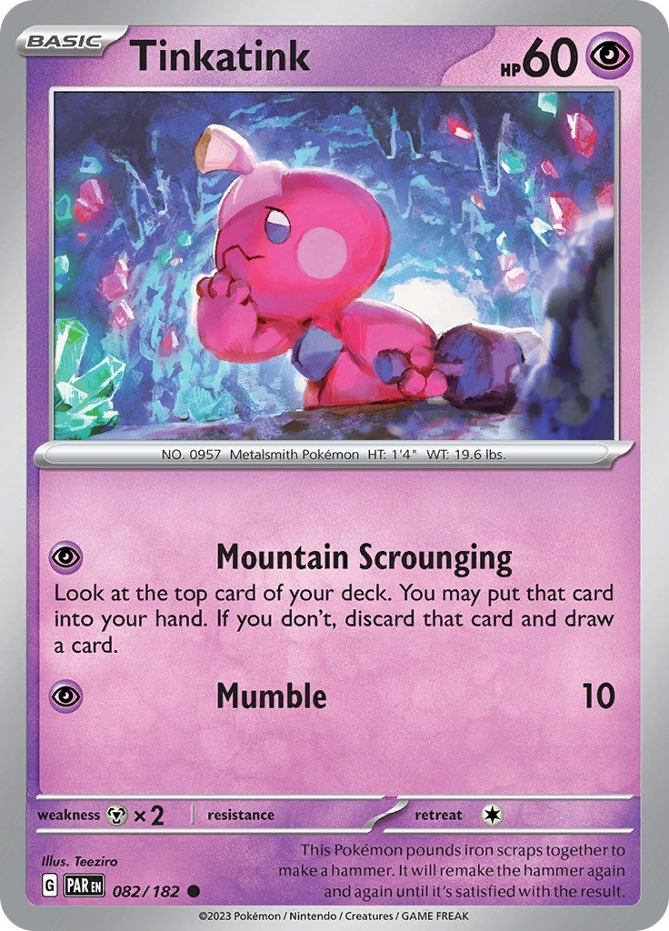 Tinkatink - 082/182 (82) (PAR) - Pokemon Single