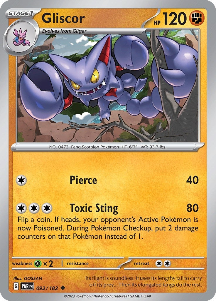 Gliscor (92) (PAR) - Pokemon Single