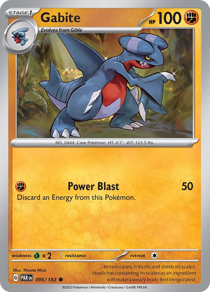 Gabite (95) (PAR) - Pokemon Single