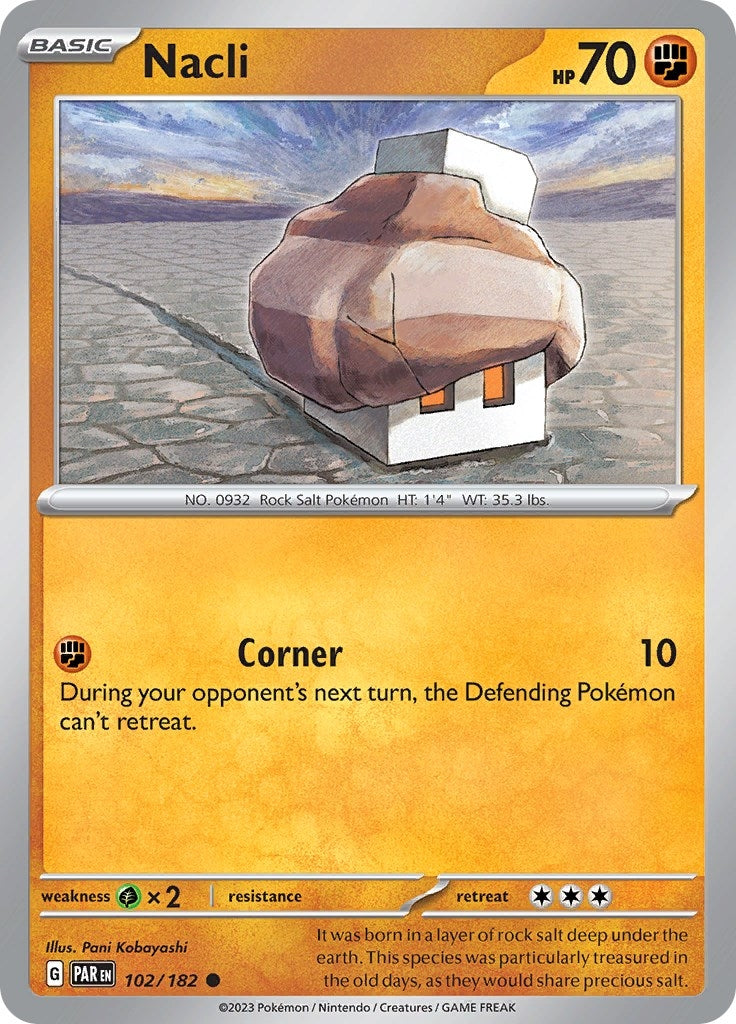 Nacli - 102/182 (102) (PAR) - Pokemon Single