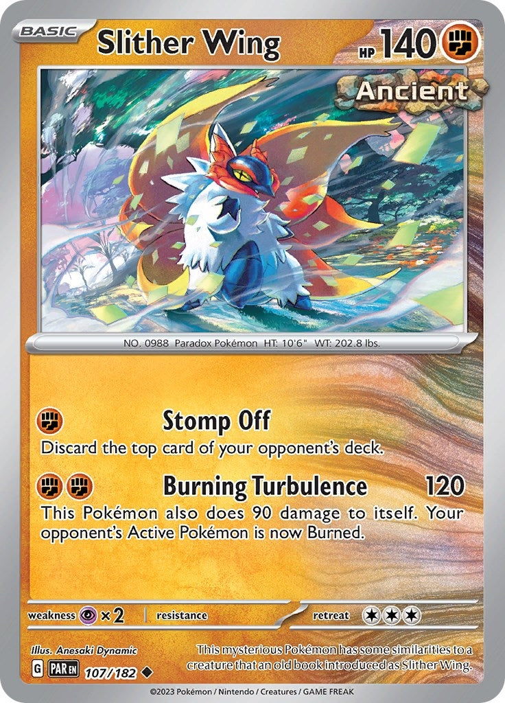 Slither Wing - 107/182 (107) (PAR) - Pokemon Single