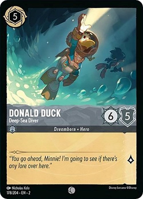 Donald Duck - Deep-Sea Diver (178) (2) - Disney Lorcana Single