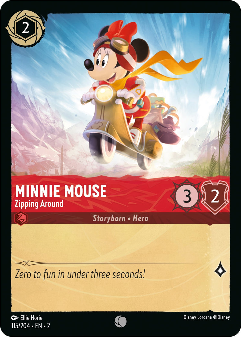 Minnie Mouse - Zipping Around (115) (2) - Disney Lorcana Single