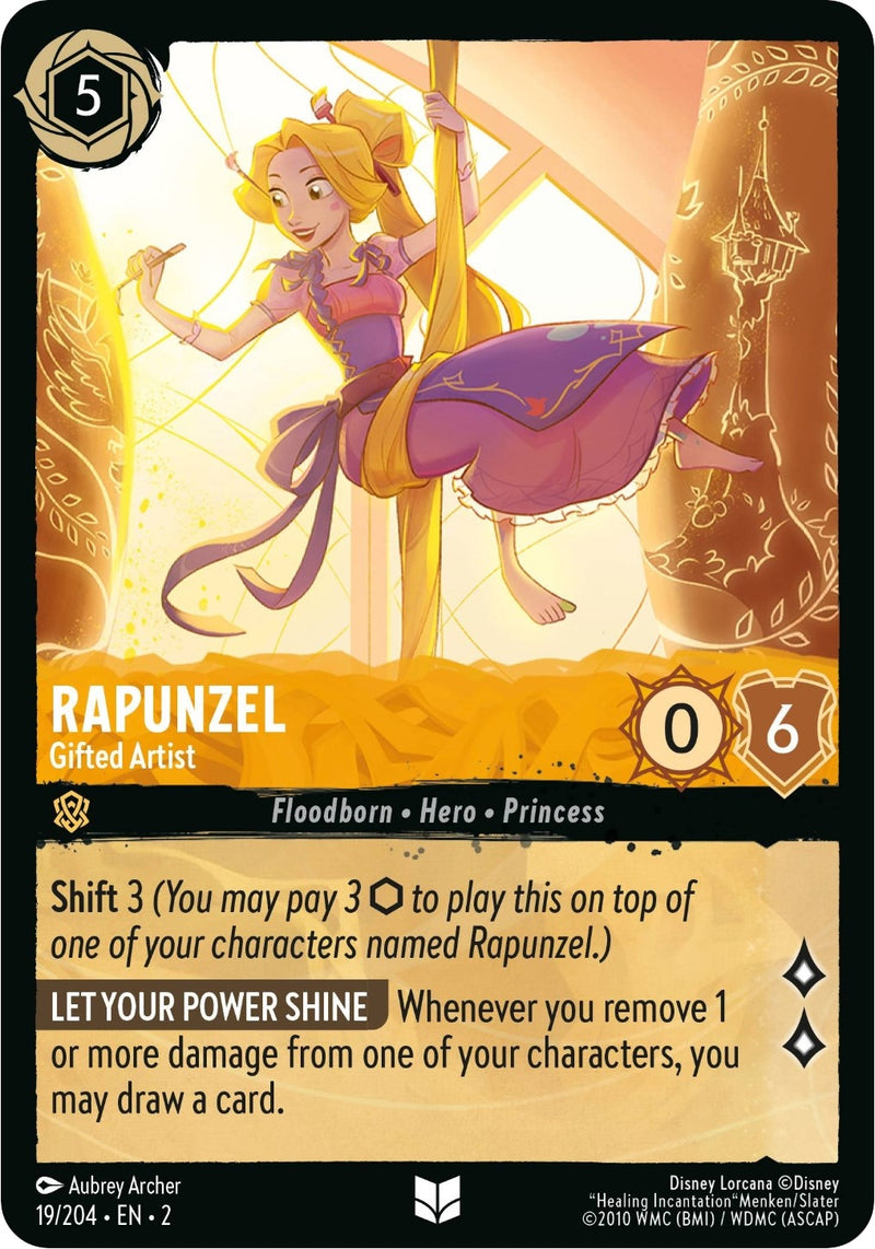 Rapunzel - Gifted Artist (19) (2) - Disney Lorcana Single