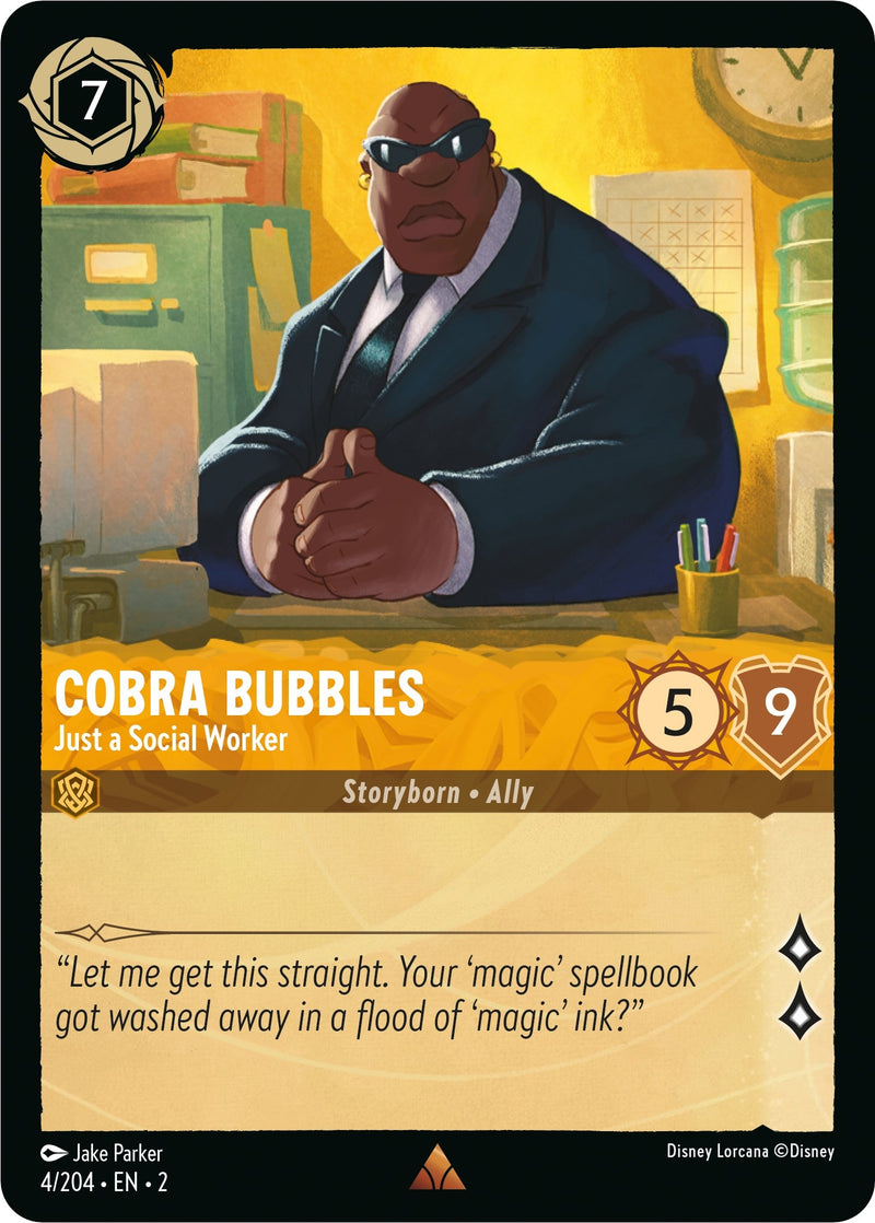 Cobra Bubbles - Just a Social Worker (4) (2) - Disney Lorcana Single