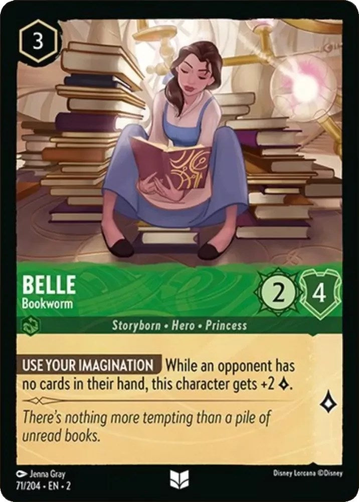 Belle - Bookworm (71) (2) - Disney Lorcana Single
