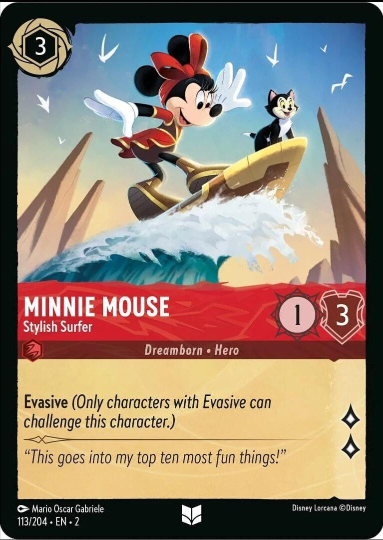 Minnie Mouse - Stylish Surfer (113) (2) - Disney Lorcana Single