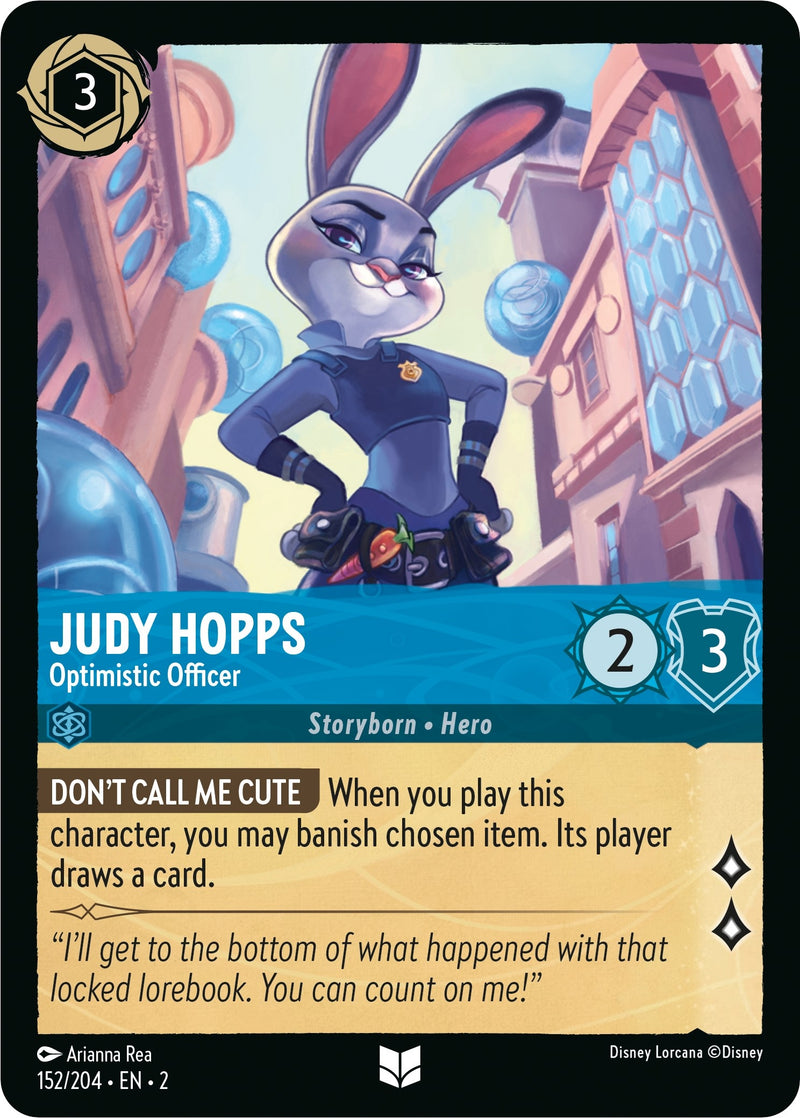 Judy Hopps - Optimistic Officer (152) (2) - Disney Lorcana Single