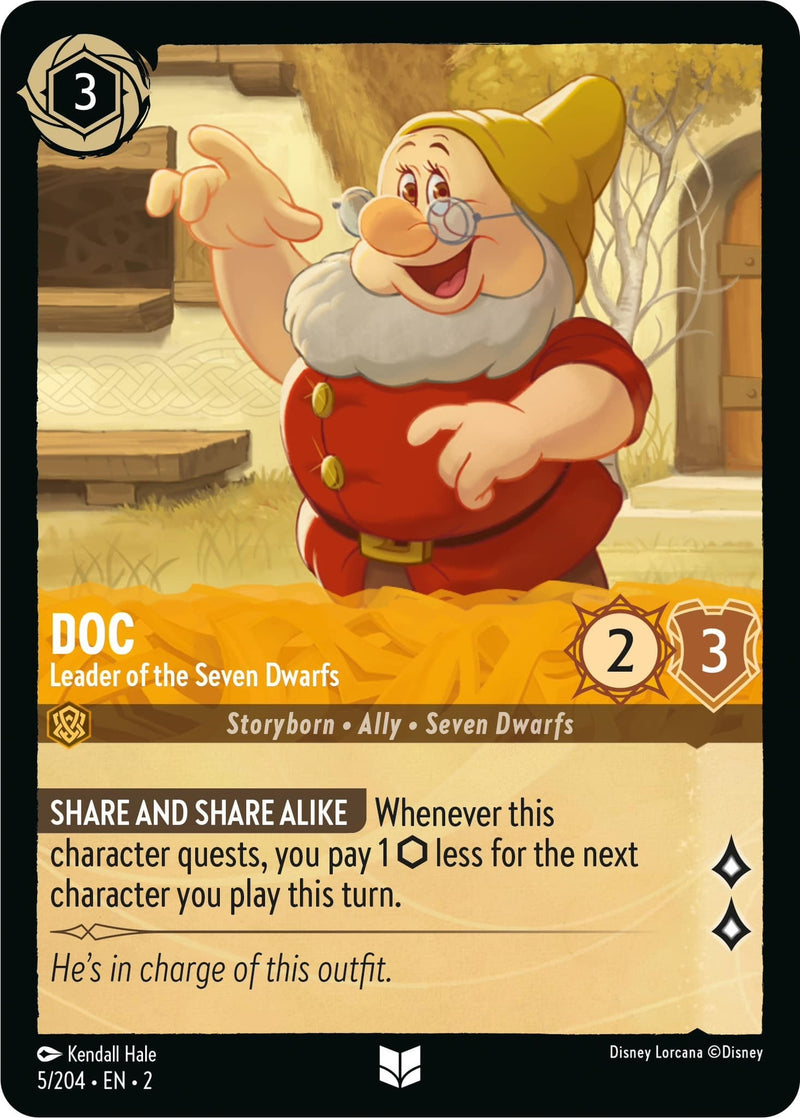 Doc - Leader of the Seven Dwarfs (5) (2) - Disney Lorcana Single