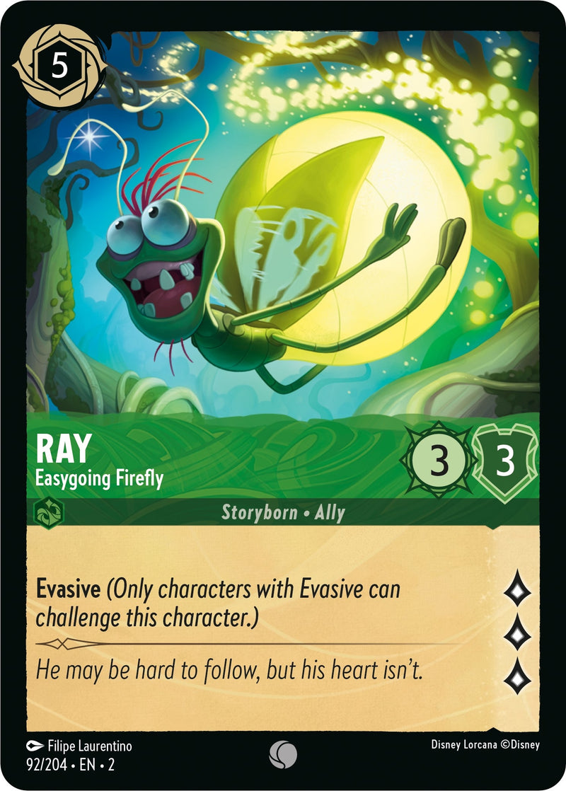 Ray - Easygoing Firefly (92) (2) - Disney Lorcana Single