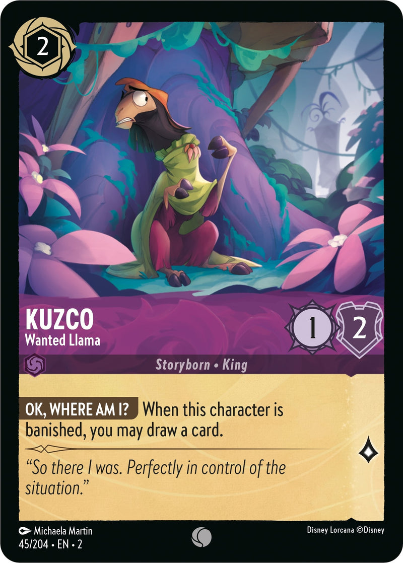 Kuzco - Wanted Llama (45) (2) - Disney Lorcana Single