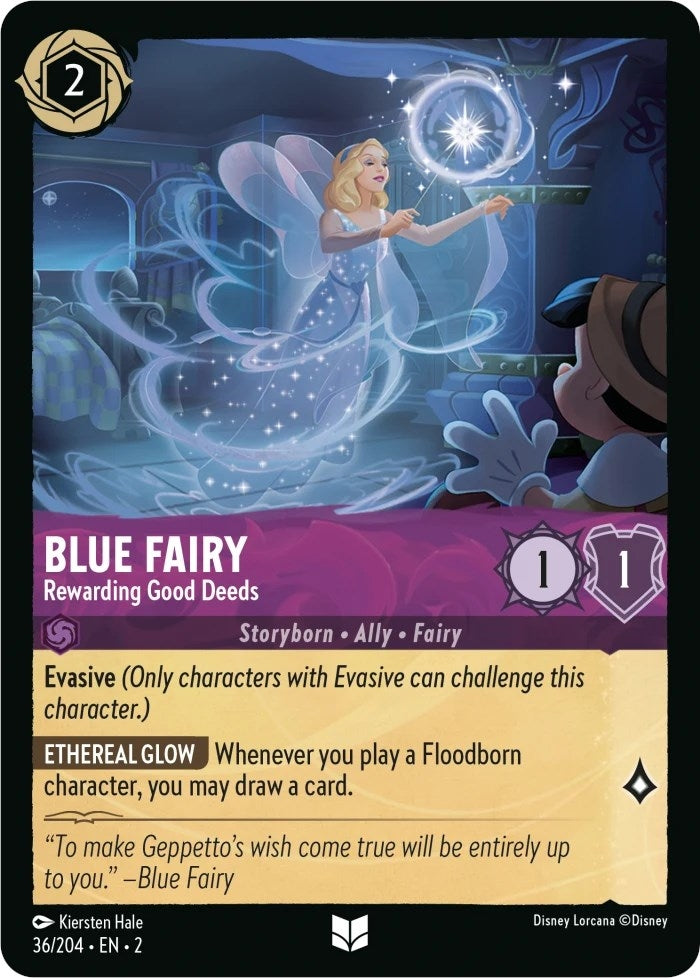 Blue Fairy - Rewarding Good Deeds (36) (2) - Disney Lorcana Single