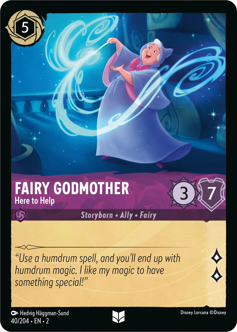 Fairy Godmother - Here to Help (40) (2) - Disney Lorcana Single