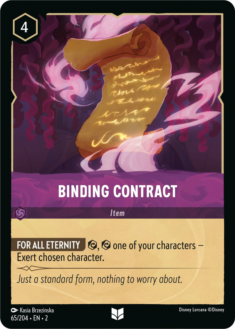 Binding Contract (65) (2) - Disney Lorcana Single