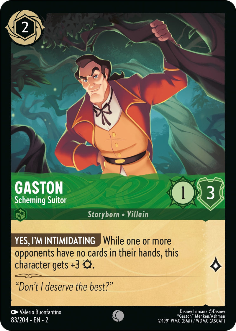 Gaston - Scheming Suitor (83) (2) - Disney Lorcana Single