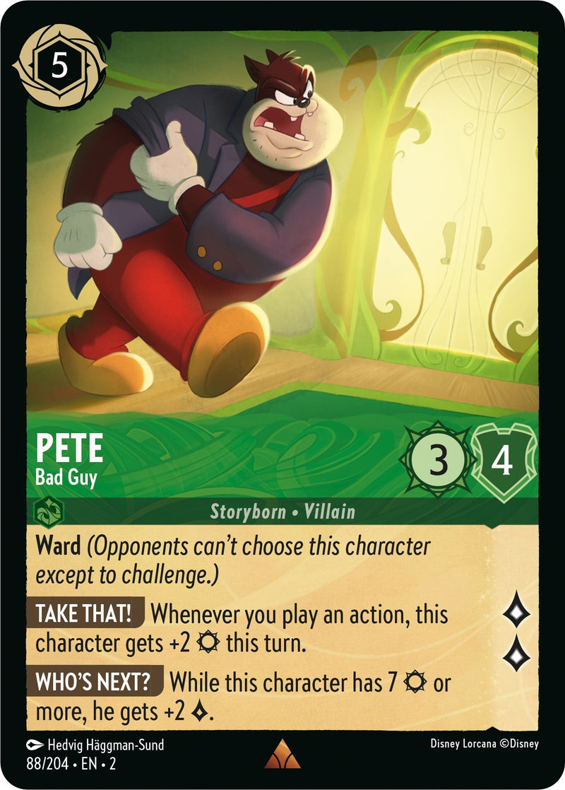 Pete - Bad Guy (88) (2) - Disney Lorcana Single